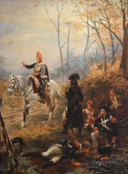 ロバート・アレクサンダー・ヒリングフォード Painting - 兵士たちの休息 ロバート・アレクサンダー・ヒリングフォードの歴史的戦闘シーン
